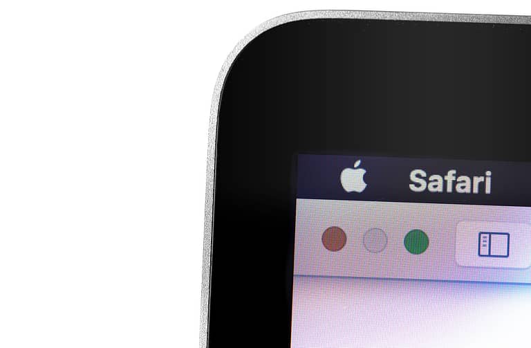 Apple Macbook with Safari app browser on the display.